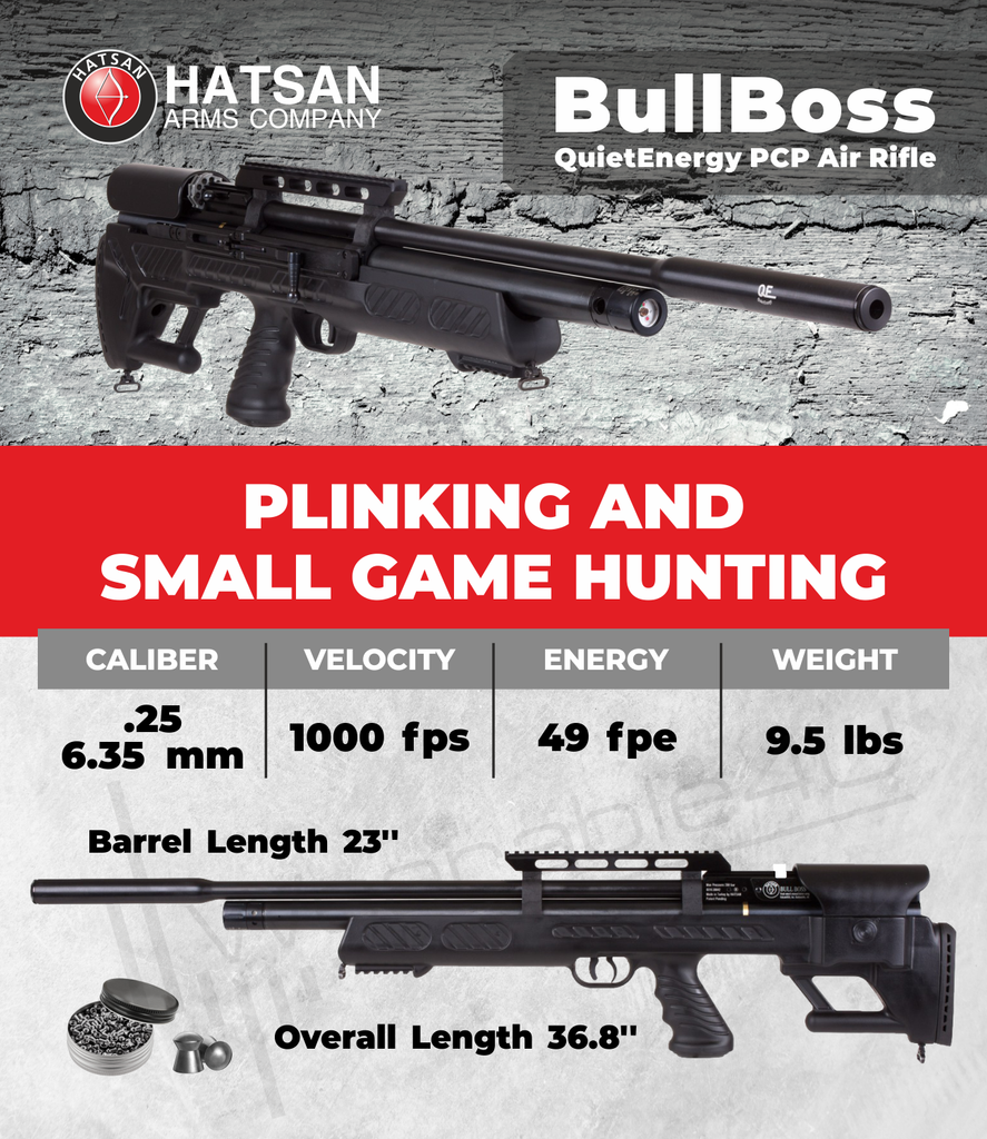 Hatsan Bullboss Qe Quietenergy Pcp Precharged Pneumatic Air Rifle Sports And Gadgets 5601