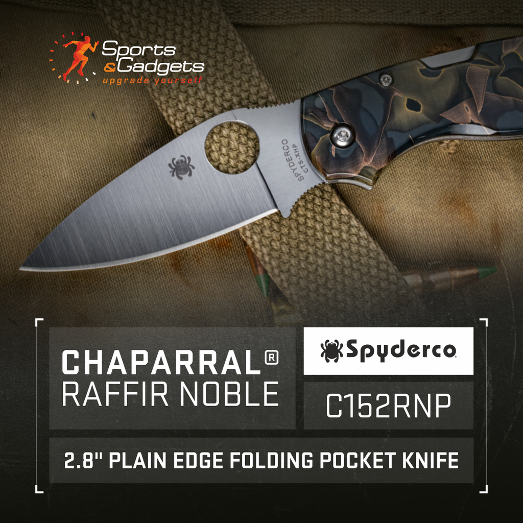 Cutting-Edge Elegance: The Spyderco Chaparral Raffir Noble Pocket Knife