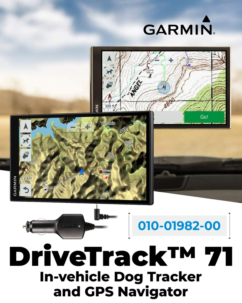 Garmin Drivetrack 71 in-Vehicle Dog Tracking and GPS Navigator 6.95" TFT Display (010-01982-00)