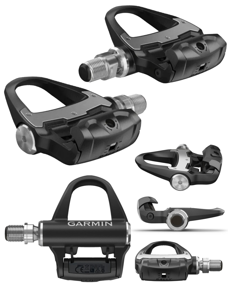 Garmin Rally RS100 Single-Sensing Power Meter Pedals, Reliable Power & Cadence Measurement, SHIMANO SPD-SL Cleat Compatibility 010-02388-03