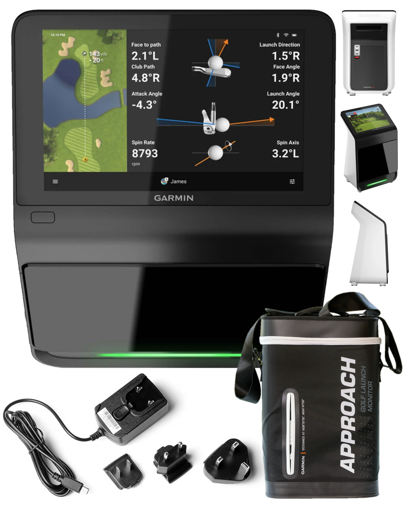 Garmin Approach R50 Premium Golf Launch Monitor and Simulator with Wearable4U Power Bank Bundle