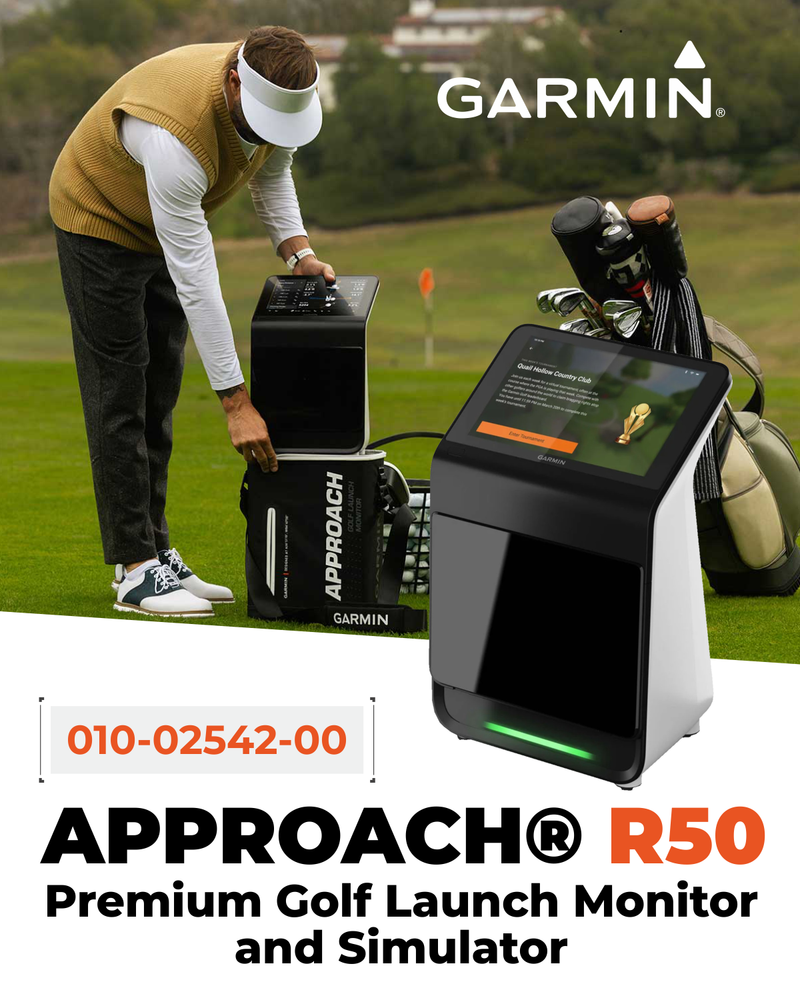 Garmin Approach R50 Premium Golf Launch Monitor and Simulator with Wearable4U Power Bank Bundle