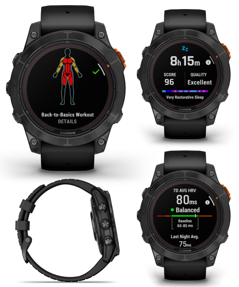 Garmin Fenix 7 Pro Solar Series Multisport GPS 42/47/51 mm Smartwatch | Wearable4U Bundle