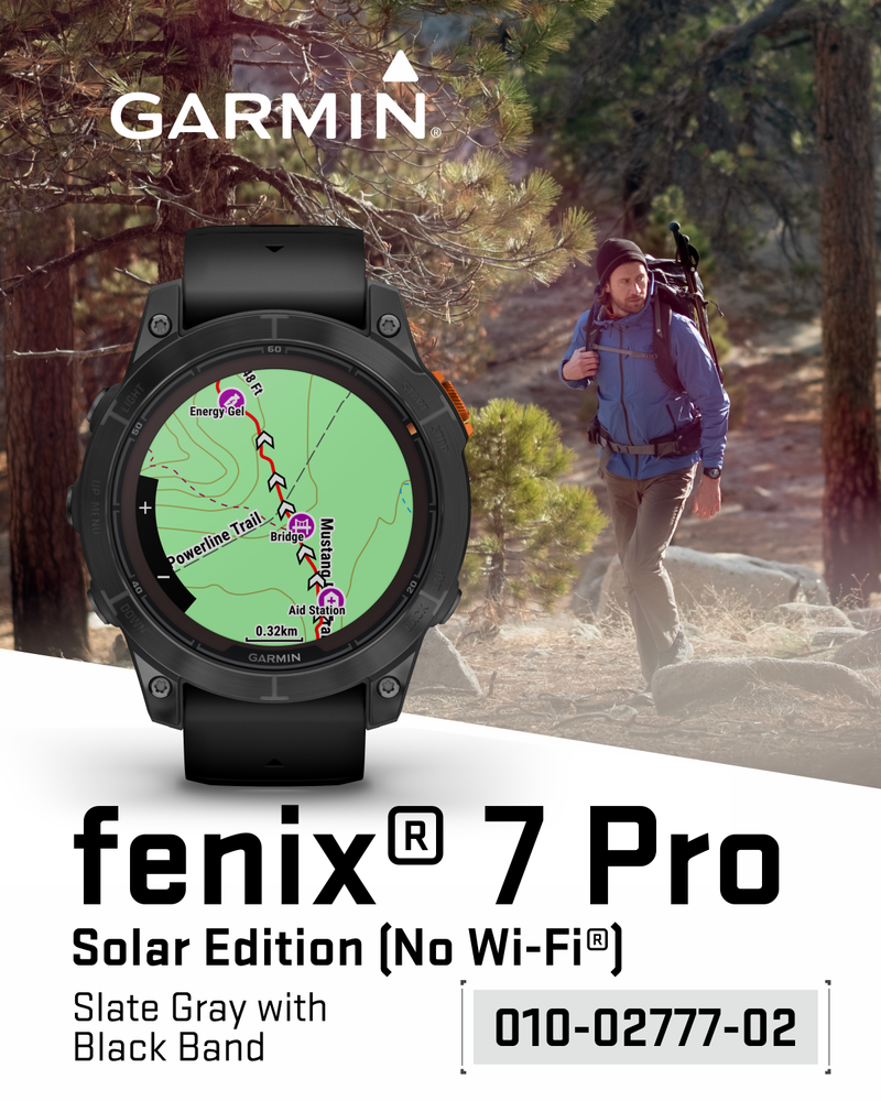 Garmin Fenix 7 Pro Solar Series Multisport GPS 42/47/51 mm Smartwatch | Wearable4U Bundle