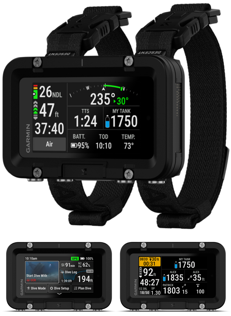 Garmin Descent X50i, Premium Dive Computer, 3" Touchscreen Display, 20 ATM Dive-Rated, Leakproof Buttons, Surface GPS, Dive Compass 010-02853-00