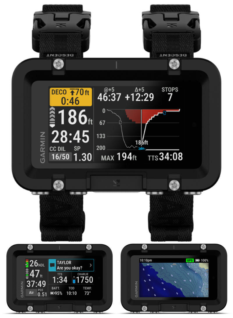 Garmin Descent X50i, Premium Dive Computer, 3" Touchscreen Display, 20 ATM Dive-Rated, Leakproof Buttons, Surface GPS, Dive Compass 010-02853-00