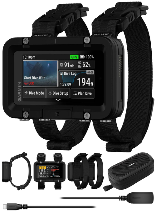 Garmin Descent X50i, Premium Dive Computer, 3" Touchscreen Display, 20 ATM Dive-Rated, Leakproof Buttons, Surface GPS, Dive Compass 010-02853-00