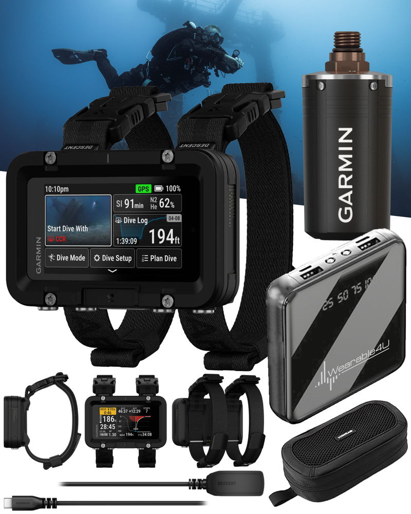 Garmin Descent X50i, Premium Dive Computer, 3" Touchscreen Display, 20 ATM Dive-Rated, Leakproof Buttons, Surface GPS, Dive Compass 010-02853-00