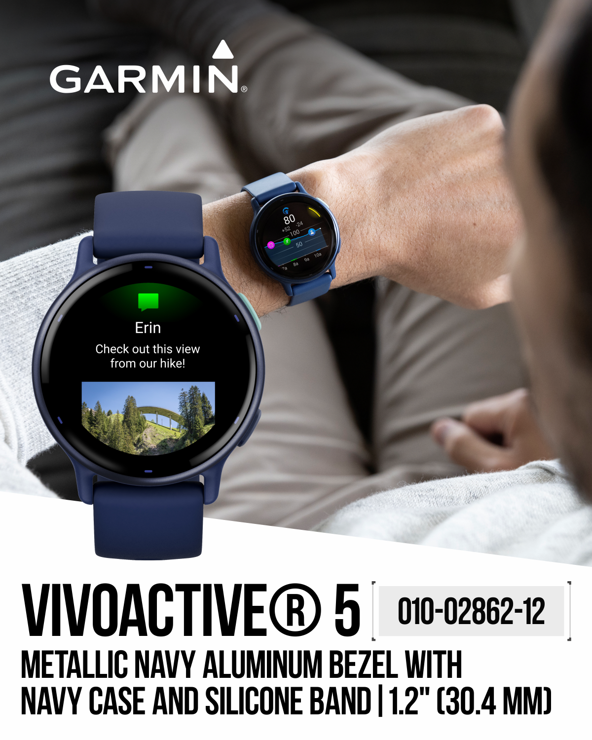 Garmin Vivoactive 5 Ivory And Cream Silicone Strap Smartwatch