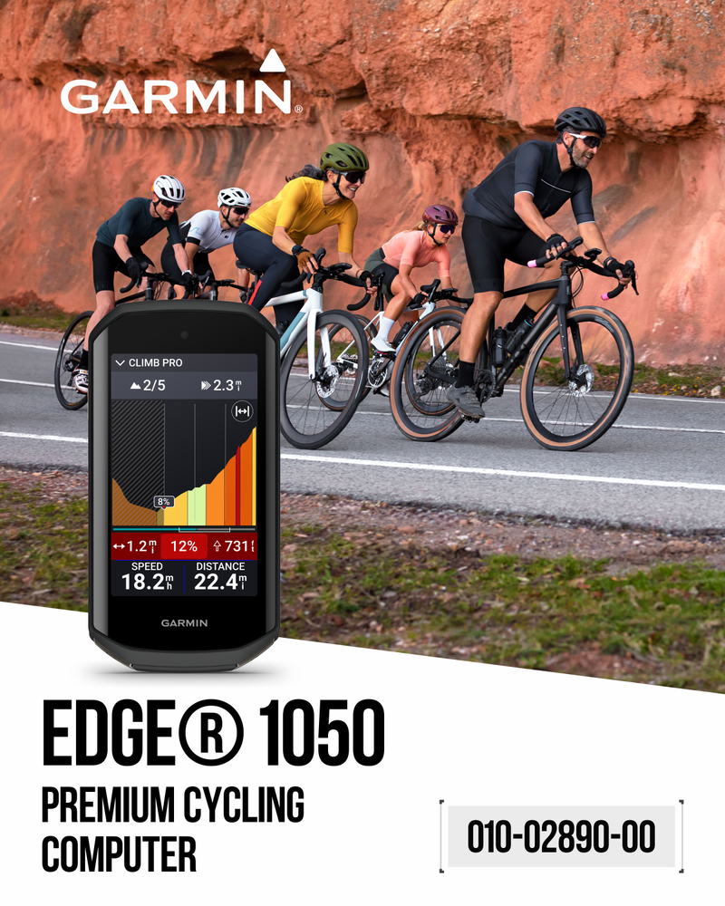 Garmin Edge 1050 Premium Cycling Computer, Vivid Color Touchscreen Display, Built-in Speaker, Advanced Training, Wearable4U