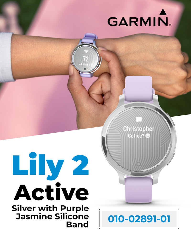 Garmin Lily 2 Active 38 mm Women Stylish GPS Smartwatch