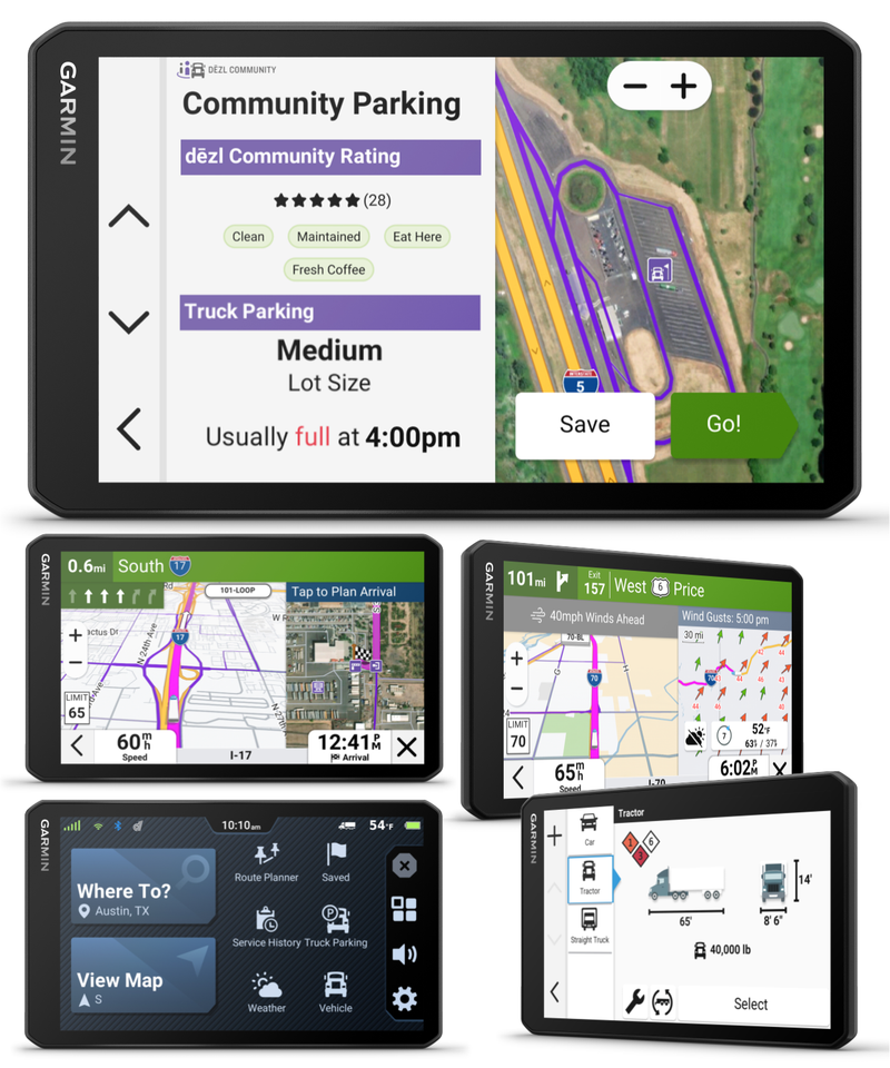 Garmin dezl OTR Easy-to-Read GPS Truck Navigator, Wearable4U
