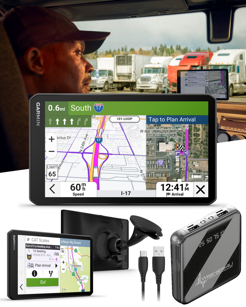 Garmin dezl OTR Easy-to-Read GPS Truck Navigator, Wearable4U