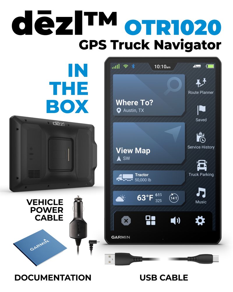 Garmin dezl OTR Easy-to-Read GPS Truck Navigator, Wearable4U