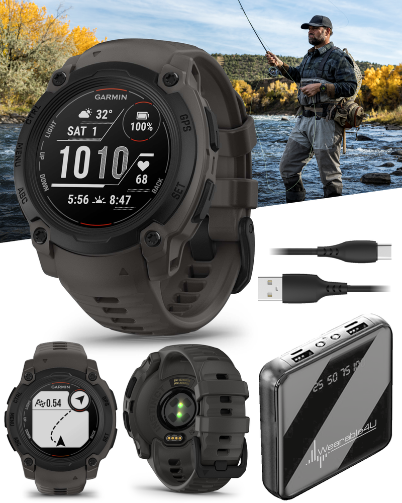 Garmin Instinct E Smartwatch, 40 mm, MIP Display, GPS, Cardio, SpO2, +70 Sports Apps, Training Readiness, Activity Tracker 24/7, Notifications, Connect IQ, 14 Day Time