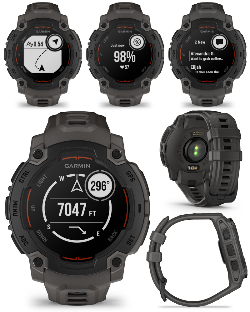 Garmin Instinct E Smartwatch, 40 mm, MIP Display, GPS, Cardio, SpO2, +70 Sports Apps, Training Readiness, Activity Tracker 24/7, Notifications, Connect IQ, 14 Day Time