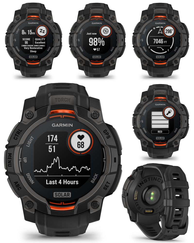 Garmin Instinct 3 Rugged Outdoor GPS Smartwatch, Wearable4U