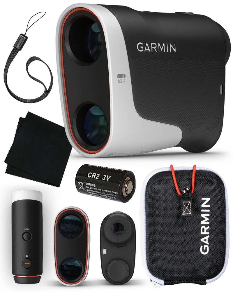 Garmin Approach Z30 Golf Laser Range Finder (400 yards, 6X magnification) with Wearable4U Power Bank and CR2 Battery Bundle…