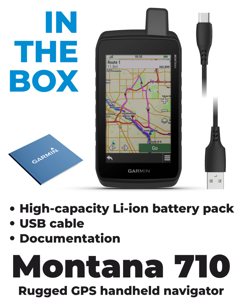 Garmin Montana 710/760 Series: Rugged 5” Handheld GPS Navigators with Topo Maps, Multi-GNSS Support, Optional inReach Satellite Communication, and Built-in Camera (760i)