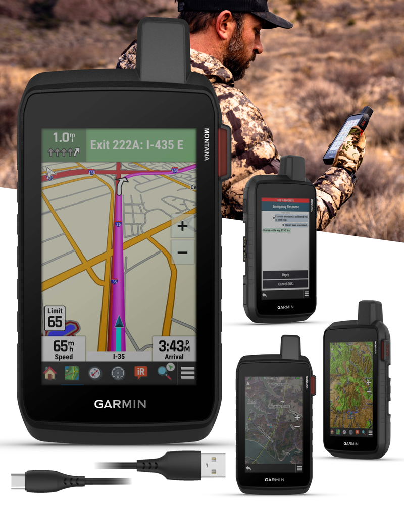 Garmin Montana 710/760 Series: Rugged 5” Handheld GPS Navigators with Topo Maps, Multi-GNSS Support, Optional inReach Satellite Communication, and Built-in Camera (760i)