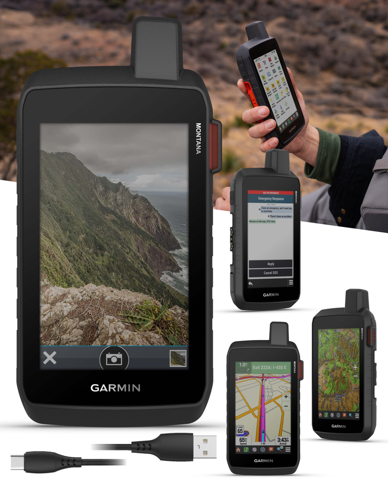 Garmin Montana 710/760 Series: Rugged 5” Handheld GPS Navigators with Topo Maps, Multi-GNSS Support, Optional inReach Satellite Communication, and Built-in Camera (760i)