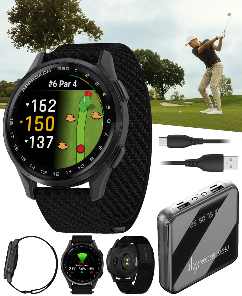 Garmin Approach S50 Golf GPS Smartwatch, Wearable4U