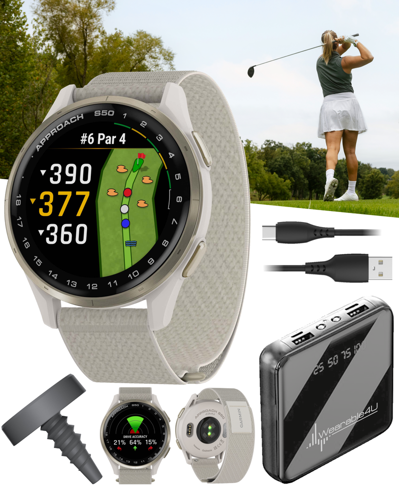 Garmin Approach S50 Golf GPS Smartwatch, Wearable4U