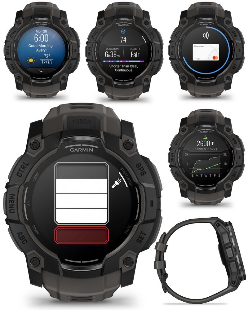 Garmin Instinct 3 Rugged Outdoor GPS Smartwatch, Wearable4U