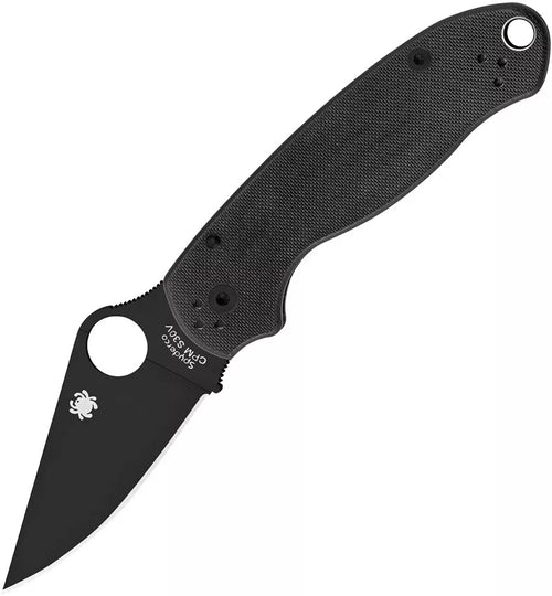 Spyderco Para 3 2.93" Plain Edge Folding Pocket Knife (C223GPBK)