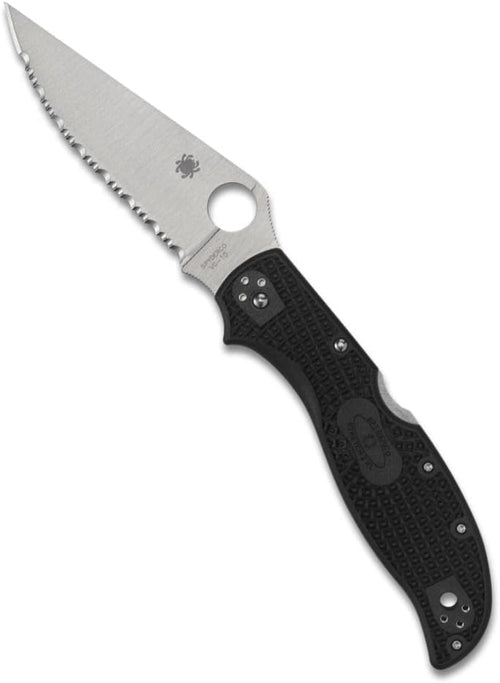 Spyderco Stretch 2 XL Lightweight 3.99" SpyderEdge Folding Pocket Knife (C258SBK)