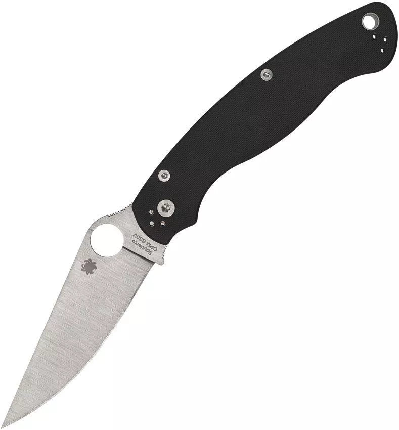 Spyderco Military2 4" Plain Edge Folding Pocket Knife (C36GP2)