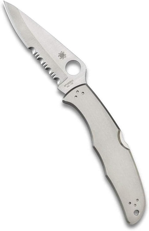 Spyderco Endura 4 Combination Edge 3.82" Folding Pocket Knife (C10PS)