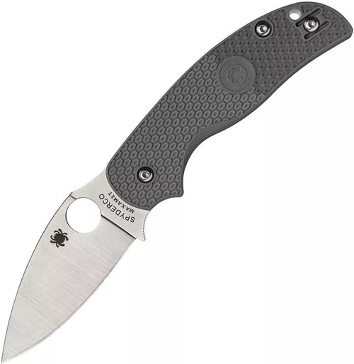 Spyderco Sage 5 Lightweight Maxamet 3" Plain Edge Folding Pocket Knife (C123PGY)