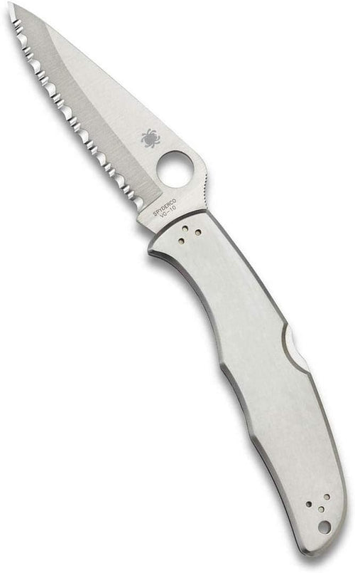 Spyderco Endura 4 Serrated Edge 3.82" Folding Pocket Knife (C10S)