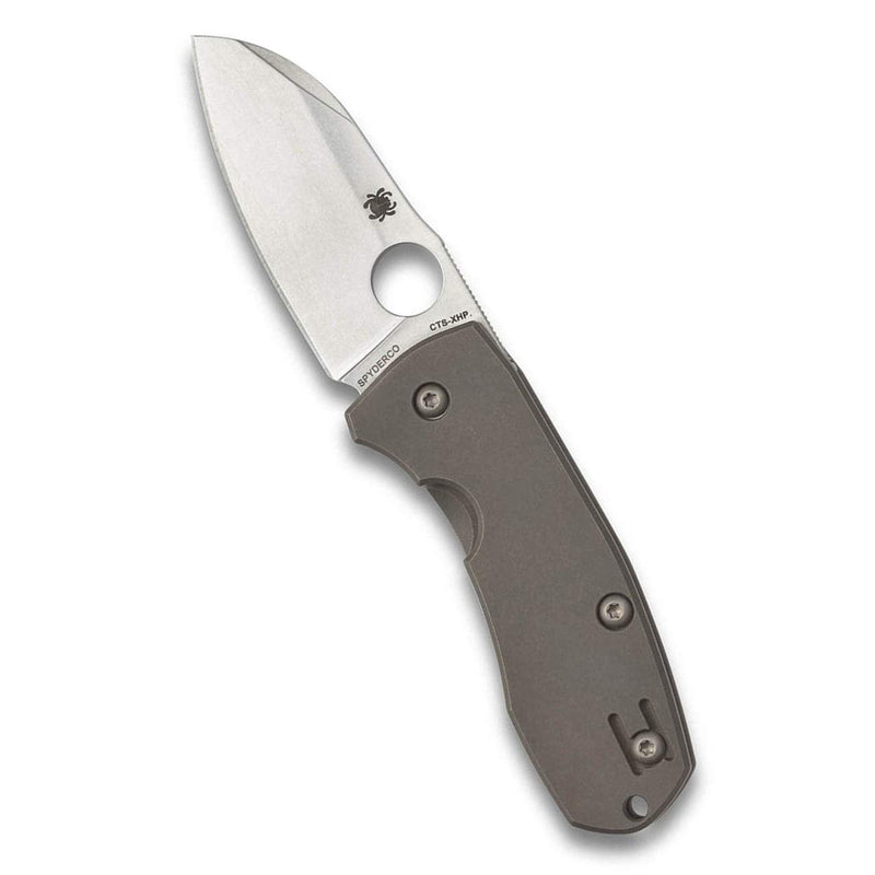 Spyderco Techno 2 Plain Edge 2.52" Folding Pocket Knife (C158TIP2)