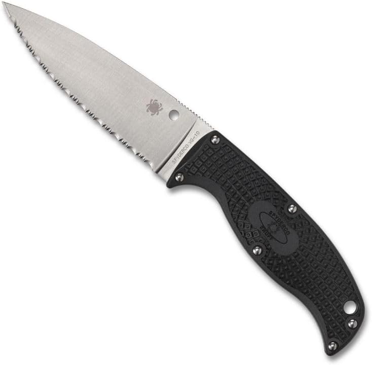 Spyderco Enuff 2 Fixed 3.95" Spyder Edge Blade Knife (FB31SBK2)