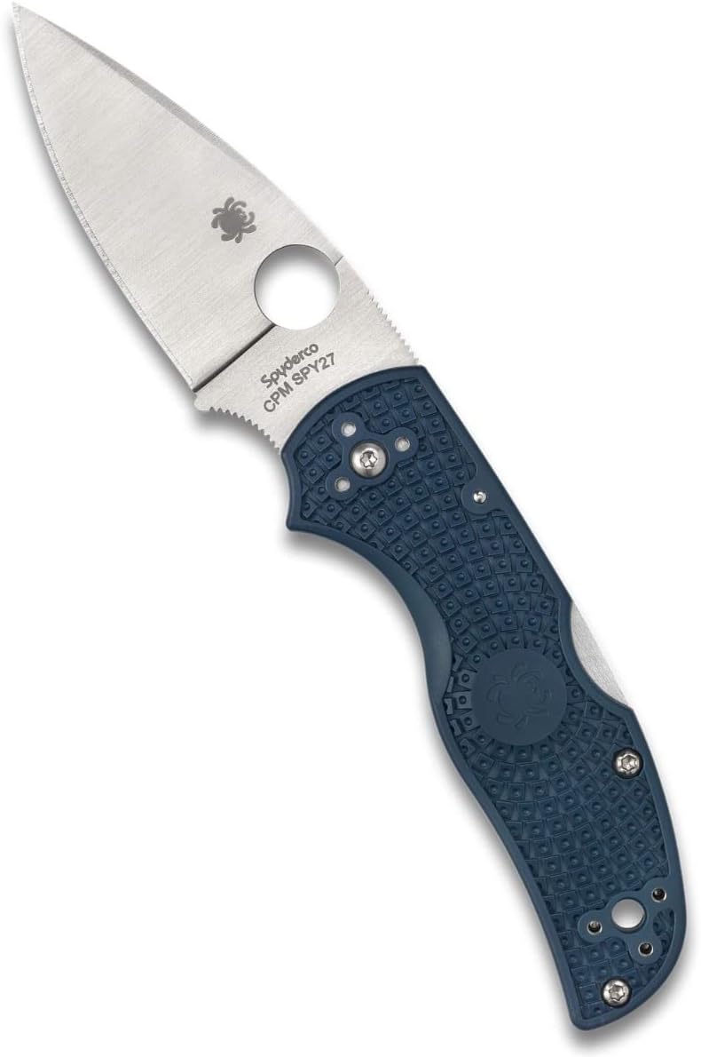 Spyderco Native 5 FRN CPM 2.95" Plain Edge Folding Pocket Knife (C41PCBL5)