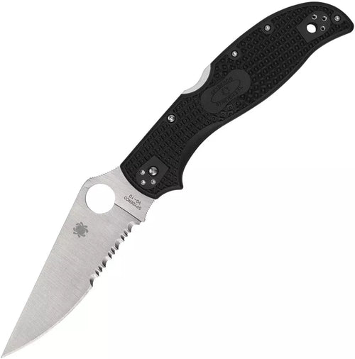 Spyderco Stretch 2 XL Lightweight 3.99" CombinationEdge Folding Pocket Knife (C258PSBK)