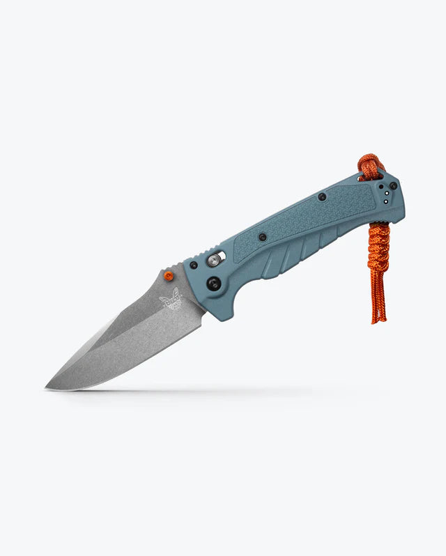 Benchmade Adira Depth Blue Grivory Drop-Point 3.88'' CPM-MagnaCut Folding Knife (18060)