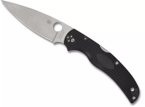 Spyderco Native Chief Black Lightweight Plain Folding 4.02" Pocket Knife (C244PBK)