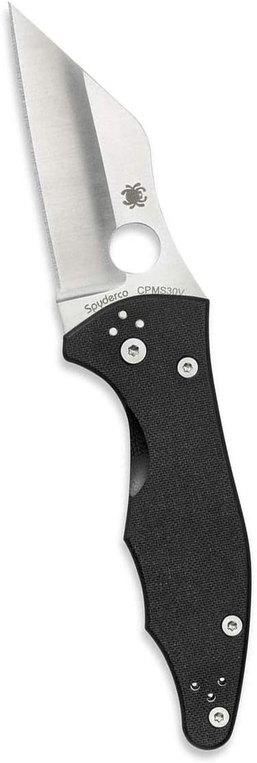 Spyderco Yojimbo 2 Plain Edge 3.2" Folding Pocket Knife (C85GP2)