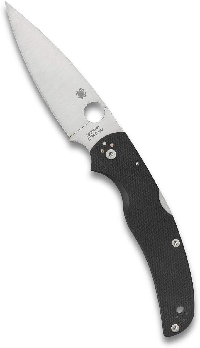 Spyderco Native Chief Plain Edge Folding 4.08" Pocket Knife (C244GP)