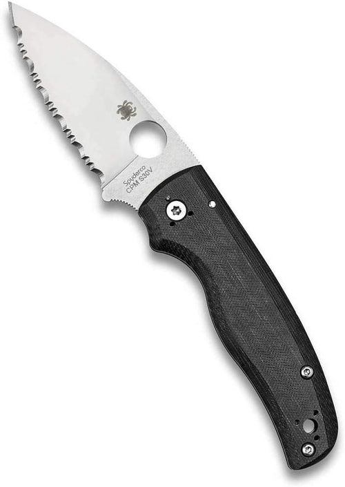 Spyderco Shaman 3.58" Serrated Edge Folding Pocket Knife (C229GS)
