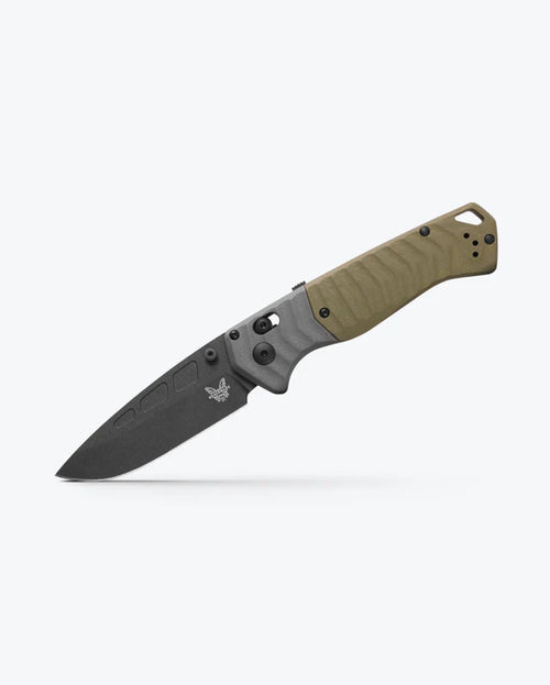 Benchmade PSK Gray and OD Green G10 3.45" Plain Edge Folding Pocket Knife (593BK)