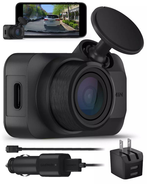 Garmin Ultracompact 1080p Dash Cam Mini 3 with a 140-degree Field of View and built-in Clarity Polarizer (010-02899-00) with Wearable4U Power Bank Bundle