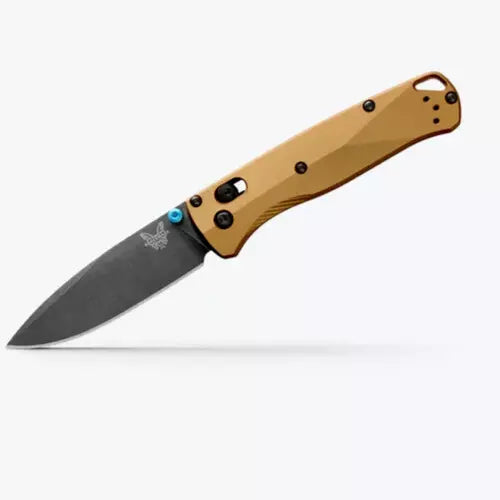 Benchmade Bugout Burnt Brass Aluminum 3.24" Plain Edge Folding Pocket Knife (535BK-07)