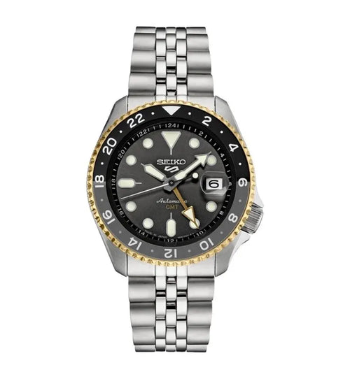 Seiko 5 Sports SKX GMT U.S. Special Creation Automatic 42.5 mm Charcoal Dial Men's Watch (SSK021)