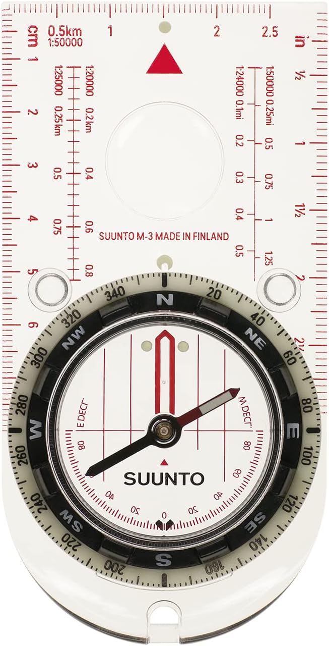 Suunto M-3 NH Compass, Advanced Features for Navigation, Luminecent Markings for Use in Low Light (SS021369000)