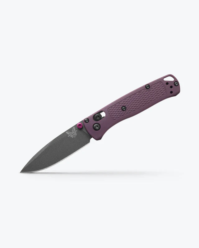 Benchmade Mini Bugout Dark Purple Grivory 2.82" Plain Edge Folding Pocket Knife (533GY-09)