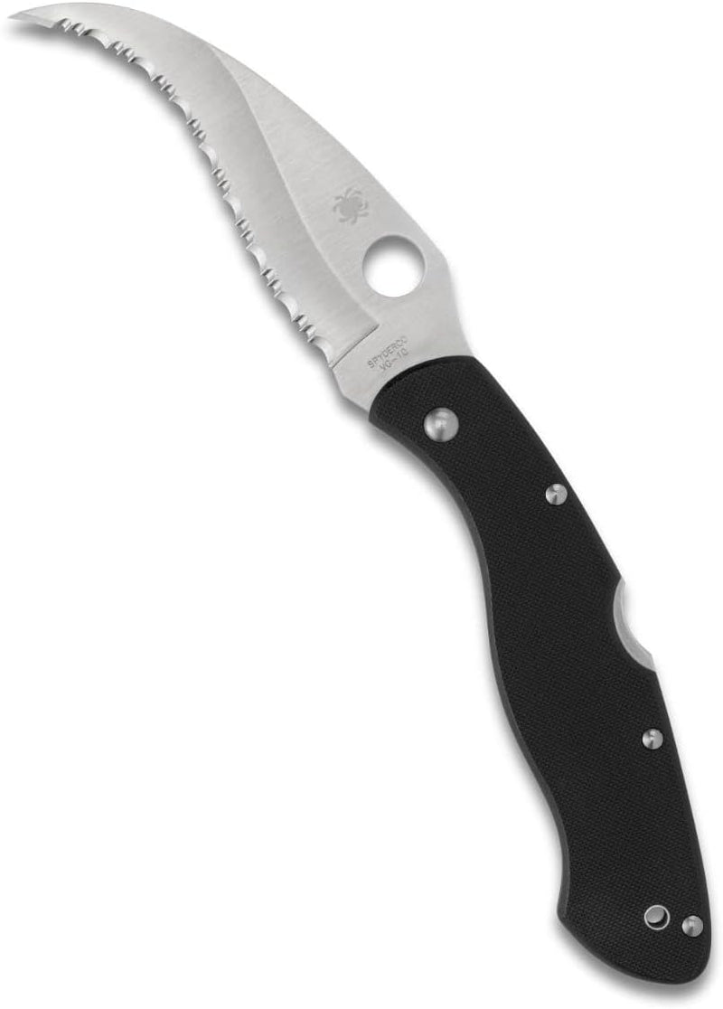 Spyderco Civilian Clipit Black G-10 4.09" SpyderEdge Folding Pocket Knife (C12GS)